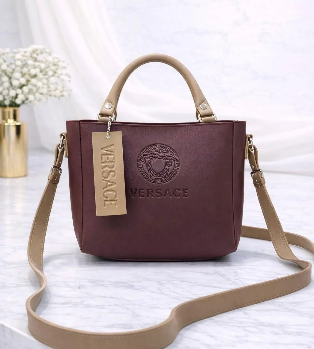 PU Leather Plain Crossbody Bag for Girls