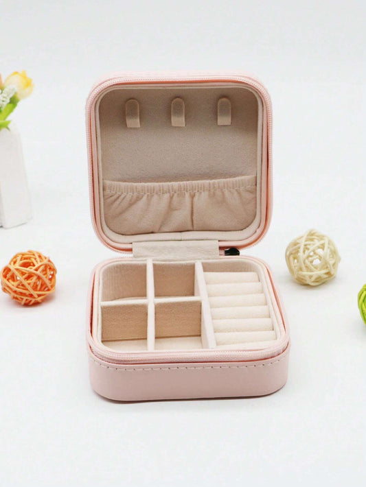 Jewellery Storage Box leather Jewelry Stand Earrings Ring Box Cosmetics Beauty Container Organizer